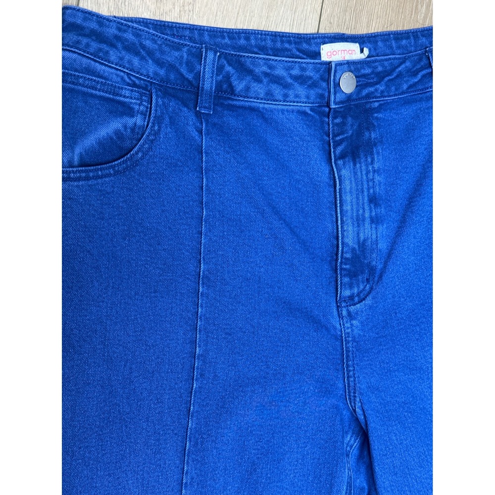 Gorman Blue High Rise Wide Leg Jeans Size 18 Cotton Denim Australia - Picture 2 of 6